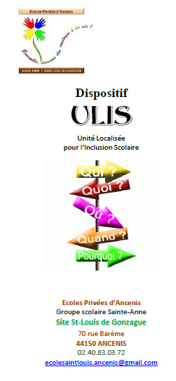 Le dispositif ULIS, qu’est-ce que c’est ?