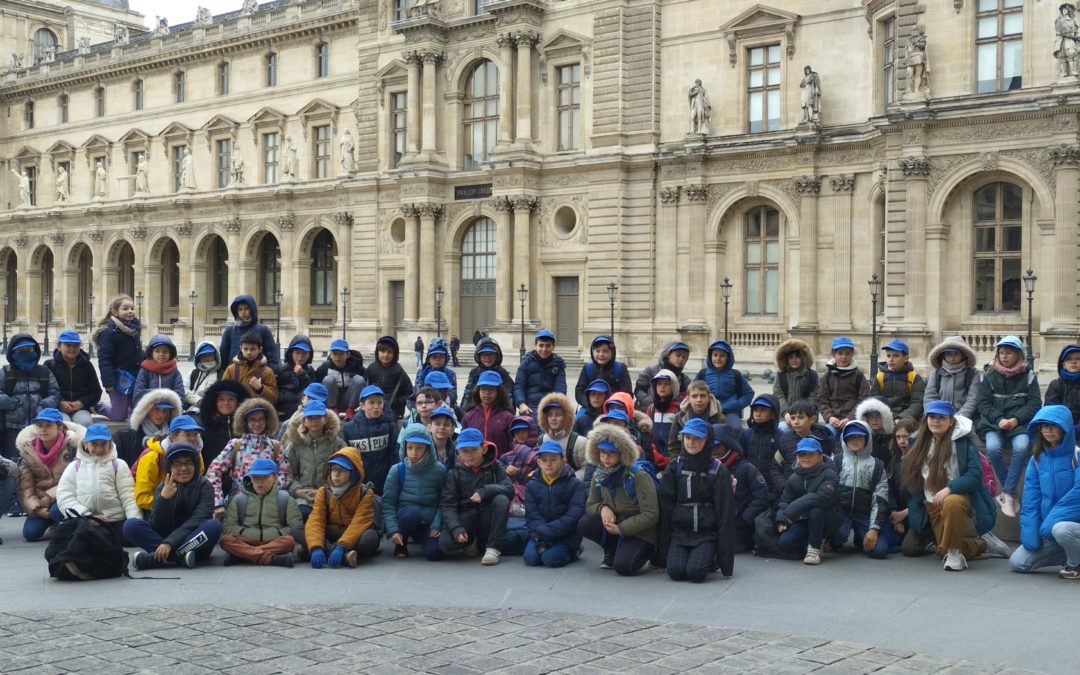 Les élèves de CM à Paris